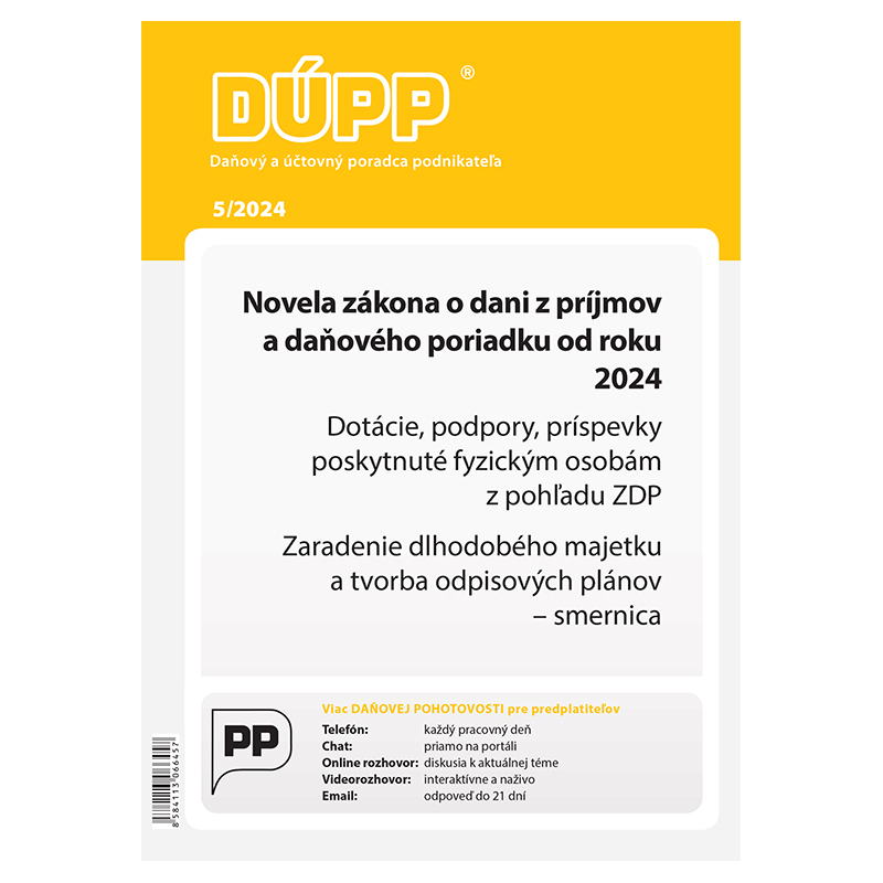 Daňový a účtovný poradca podnikateľa 5/2024