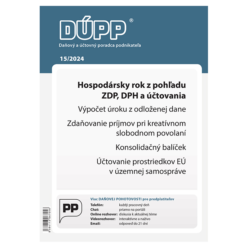 Daňový a účtovný poradca podnikateľa 15/2024