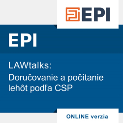 LAWtalks - Doru�ovanie a po��tanie leh�t pod�a CSP
