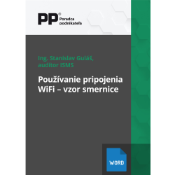 Pou��vanie pripojenia WiFi - vzor smernice