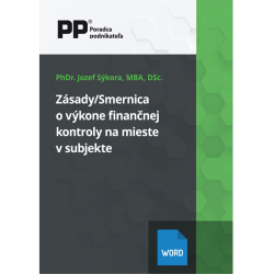 Z�sady/Smernica o v�kone finan�nej kontroly na mieste v subjekte