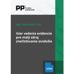 Vzor vedenia evidencie pre mal� zdroj zne�is�ovania ovzdu�ia