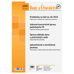 Dane a ��tovn�ctvo 4/2025