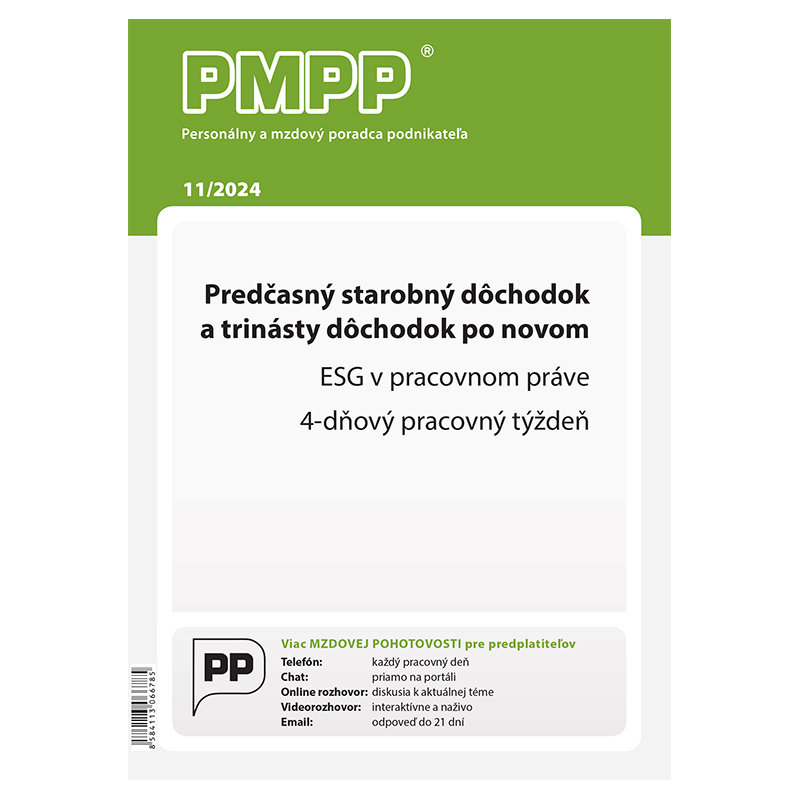 Personálny a mzdový poradca podnikateľa 11/2024